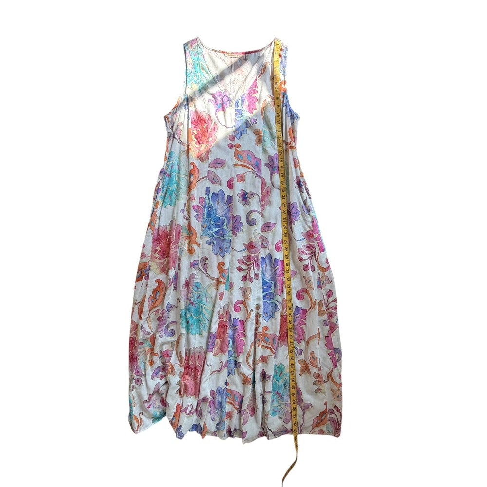 Soft Surroundings Floral Watercolor Flourish Maxi Dress XL Multicolor Flowy - Picture 10 of 12
